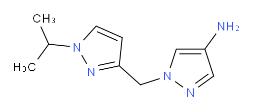 1-{[1-(propan-2-yl)-1H-pyrazol-3-yl]methyl}-1H-pyrazol-4-amine