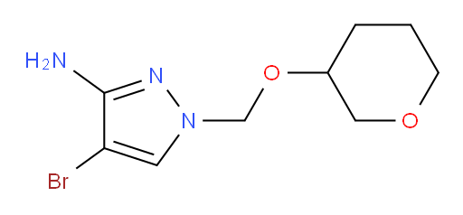 4-bromo-1-[(oxan-3-yloxy)methyl]-1H-pyrazol-3-amine
