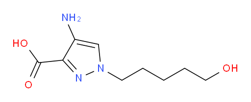 4-amino-1-(5-hydroxypentyl)-1H-pyrazole-3-carboxylic acid