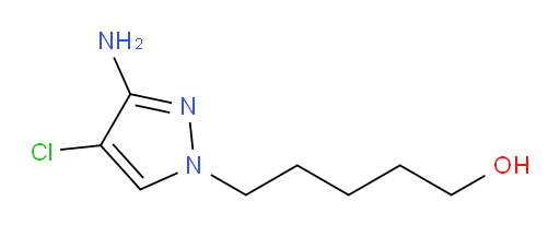 5-(3-amino-4-chloro-1H-pyrazol-1-yl)pentan-1-ol