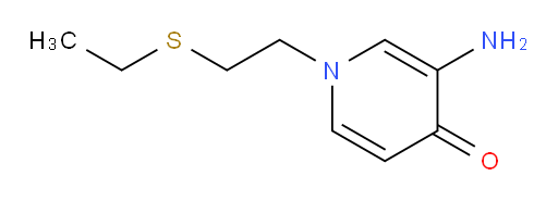 3-amino-1-[2-(ethylsulfanyl)ethyl]-1,4-dihydropyridin-4-one