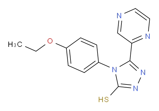 4-(4-ethoxyphenyl)-5-(pyrazin-2-yl)-4H-1,2,4-triazole-3-thiol