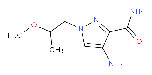 4-amino-1-(2-methoxypropyl)-1H-pyrazole-3-carboxamide