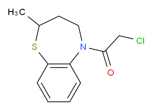 2-chloro-1-(2-methyl-2,3,4,5-tetrahydro-1,5-benzothiazepin-5-yl)ethan-1-one