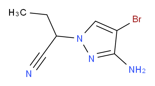 2-(3-amino-4-bromo-1H-pyrazol-1-yl)butanenitrile