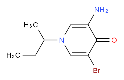 3-amino-5-bromo-1-(butan-2-yl)-1,4-dihydropyridin-4-one