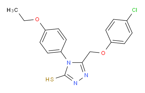 5-[(4-chlorophenoxy)methyl]-4-(4-ethoxyphenyl)-4H-1,2,4-triazole-3-thiol