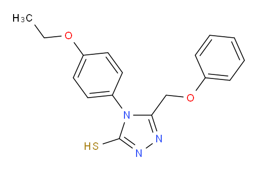 4-(4-ethoxyphenyl)-5-(phenoxymethyl)-4H-1,2,4-triazole-3-thiol