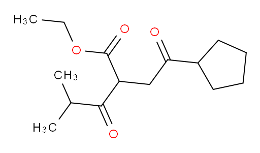 ethyl 2-(2-cyclopentyl-2-oxoethyl)-4-methyl-3-oxopentanoate