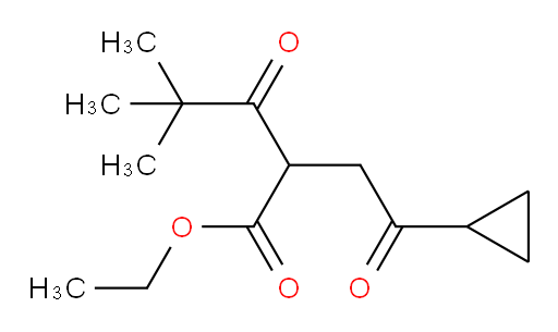 ethyl 2-(2-cyclopropyl-2-oxoethyl)-4,4-dimethyl-3-oxopentanoate