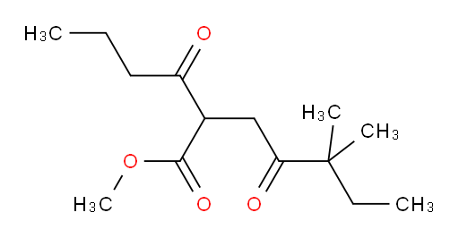 methyl 2-butanoyl-5,5-dimethyl-4-oxoheptanoate