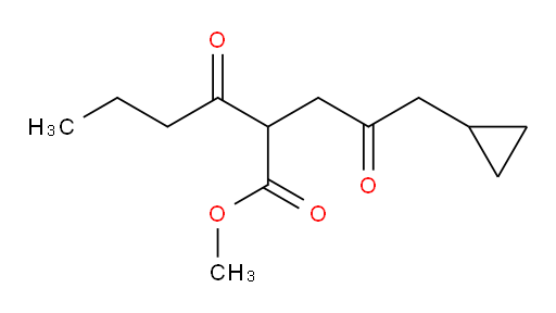 methyl 2-(3-cyclopropyl-2-oxopropyl)-3-oxohexanoate