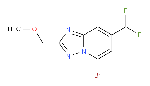 5-bromo-7-(difluoromethyl)-2-(methoxymethyl)-[1,2,4]triazolo[1,5-a]pyridine