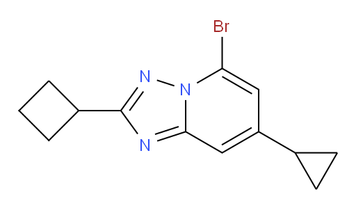 5-bromo-2-cyclobutyl-7-cyclopropyl-[1,2,4]triazolo[1,5-a]pyridine