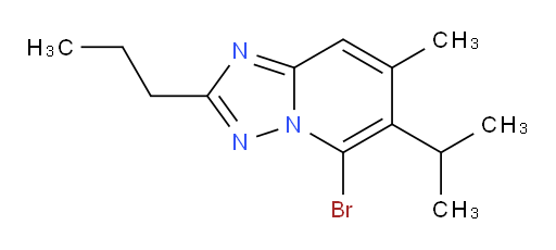 5-bromo-7-methyl-6-(propan-2-yl)-2-propyl-[1,2,4]triazolo[1,5-a]pyridine