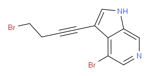 4-bromo-3-(4-bromobut-1-yn-1-yl)-1H-pyrrolo[2,3-c]pyridine