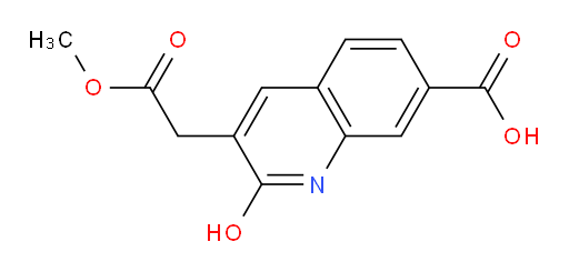 2-hydroxy-3-(2-methoxy-2-oxoethyl)quinoline-7-carboxylic acid