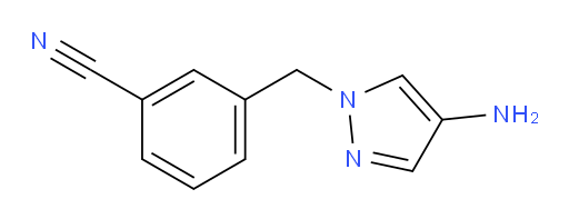 3-[(4-amino-1H-pyrazol-1-yl)methyl]benzonitrile