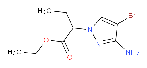 ethyl 2-(3-amino-4-bromo-1H-pyrazol-1-yl)butanoate