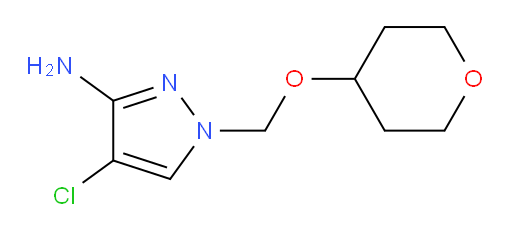 4-chloro-1-[(oxan-4-yloxy)methyl]-1H-pyrazol-3-amine