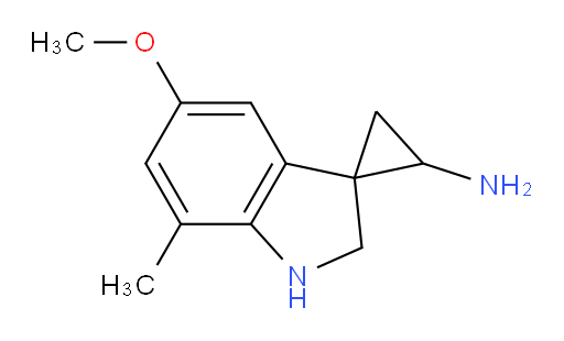 5'-methoxy-7'-methyl-1',2'-dihydrospiro[cyclopropane-1,3'-indole]-2-amine