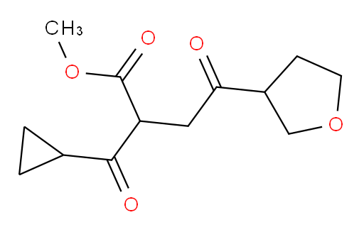 methyl 2-cyclopropanecarbonyl-4-oxo-4-(oxolan-3-yl)butanoate