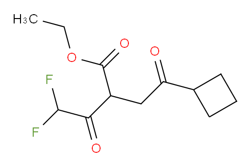 ethyl 2-(2-cyclobutyl-2-oxoethyl)-4,4-difluoro-3-oxobutanoate