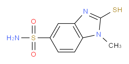 1-methyl-2-sulfanyl-1H-1,3-benzodiazole-5-sulfonamide