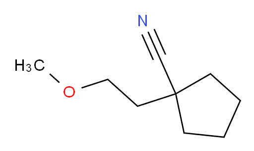 1-(2-methoxyethyl)cyclopentane-1-carbonitrile