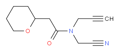 N-(cyanomethyl)-2-(oxan-2-yl)-N-(prop-2-yn-1-yl)acetamide