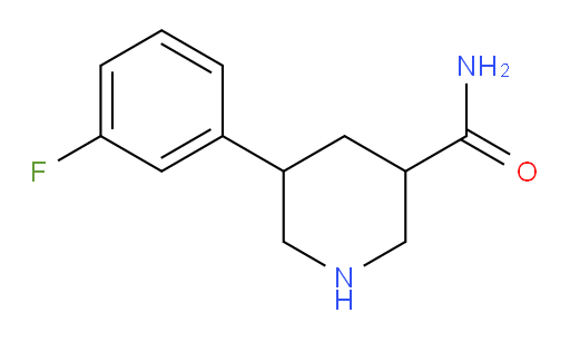 5-(3-fluorophenyl)piperidine-3-carboxamide