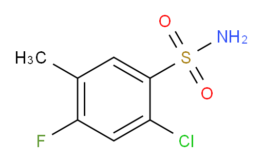2-chloro-4-fluoro-5-methylbenzene-1-sulfonamide