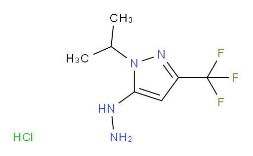 5-hydrazinyl-1-(propan-2-yl)-3-(trifluoromethyl)-1H-pyrazole hydrochloride
