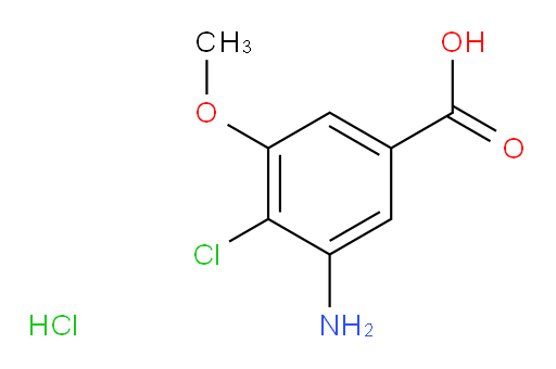 3-amino-4-chloro-5-methoxybenzoic acid hydrochloride