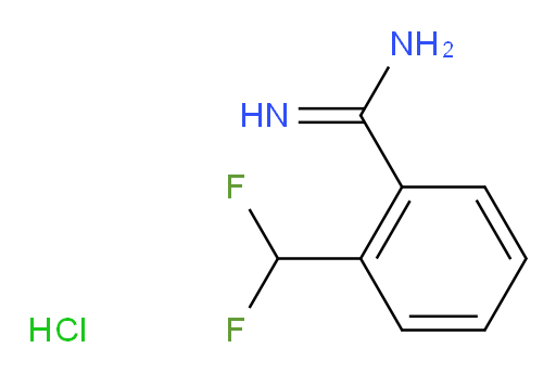 2-(difluoromethyl)benzene-1-carboximidamide hydrochloride
