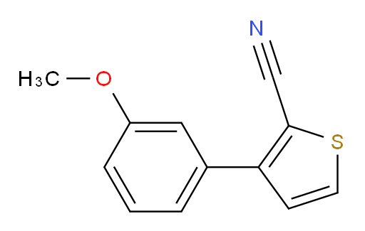 3-(3-methoxyphenyl)thiophene-2-carbonitrile