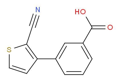3-(2-cyanothiophen-3-yl)benzoic acid