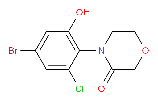 4-(4-bromo-2-chloro-6-hydroxyphenyl)morpholin-3-one