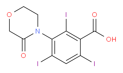 2,4,6-triiodo-3-(3-oxomorpholin-4-yl)benzoic acid