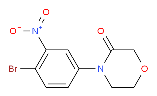 4-(4-bromo-3-nitrophenyl)morpholin-3-one