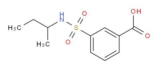 3-[(butan-2-yl)sulfamoyl]benzoic acid