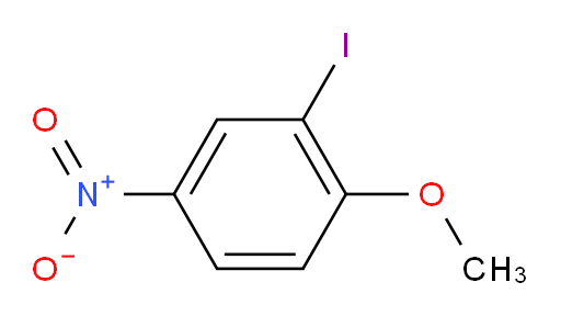 2-Iodo-4-nitroanisol;2-IODO-4-NITROANISOLE;2-Iodo-4-ntiroanisole;1-Iodo-2-Methoxy-5-nitrobenzene;2-IODO-1-METHOXY-4-NITROBENZENE;Benzene, 2-iodo-1-methoxy-4-nitro-;3-Iodo-4-Methoxynitrobenzene[2-Iodo-4-nitroanisole];2-Iodo-1-methoxy-4-nitrobenzene, 2-Iodo-4-nitrophenyl methyl ether
