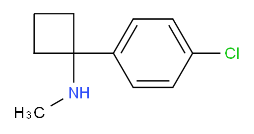 1-(4-chlorophenyl)-N-methylcyclobutanamine