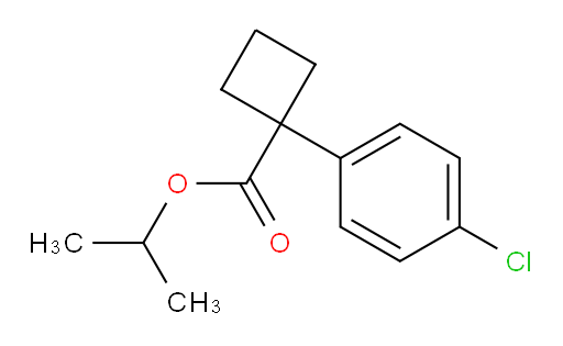 isopropyl 1-(4-chlorophenyl)cyclobutanecarboxylate