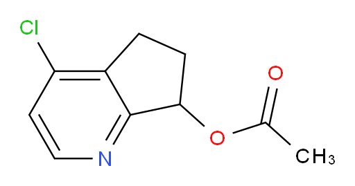 4-chloro-6,7-dihydro-5H-cyclopenta[b]pyridin-7-yl acetate