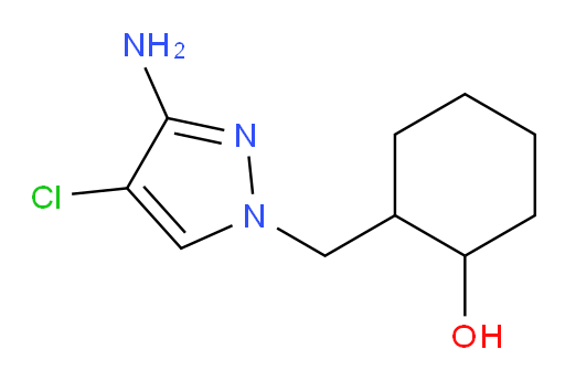 2-[(3-amino-4-chloro-1H-pyrazol-1-yl)methyl]cyclohexan-1-ol