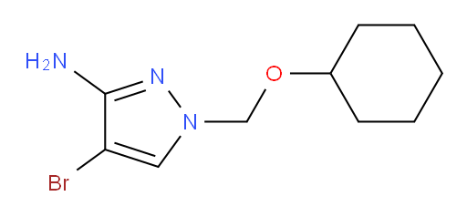 4-bromo-1-[(cyclohexyloxy)methyl]-1H-pyrazol-3-amine