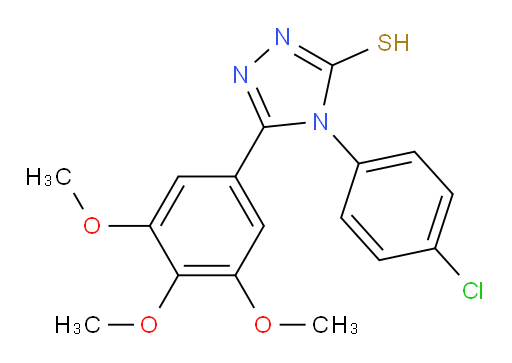 4-(4-chlorophenyl)-5-(3,4,5-trimethoxyphenyl)-4H-1,2,4-triazole-3-thiol