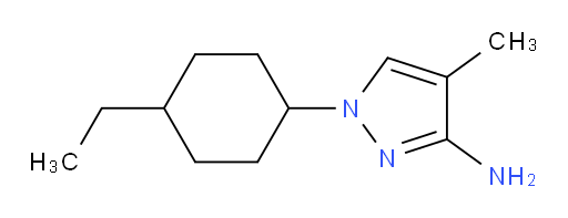 1-(4-ethylcyclohexyl)-4-methyl-1H-pyrazol-3-amine