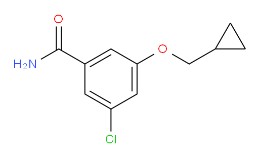 3-chloro-5-(cyclopropylmethoxy)benzamide